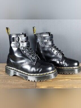 Dr. Martens 1460 ALT Double Buckle Boots Black W7/M6